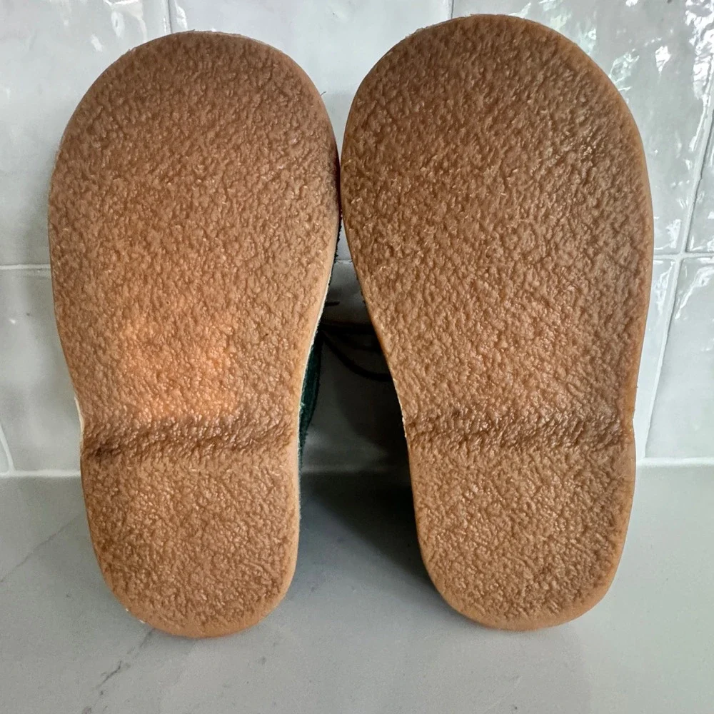 OTS Desert Boot Toddler Kid Size 25 Green Suede Lace Up Crepe Sole Spain Chukka